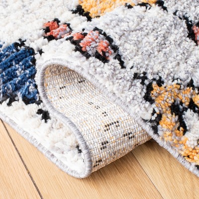 Bohemian Chic Gray Diamond Hand-Knotted 9' x 12' Area Rug