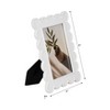 Decorative Scallop Edge Picture Frame for Home Decor - Elegant Photo Frame for Tabletop Accent, Mantel Display, or Living Room Decor - White - 4 of 4