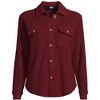 Lands' End Women's Waffle Relaxed Long Sleeve Shirt Jacket - 3 of 3
