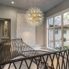 LLHZSY Contemporary 16/20-Light Glam Firework Crystal Chandelier Dandelion Pendant Light Fixture-Gold-31 1/2" or 39 2/5 in.W - 2 of 4
