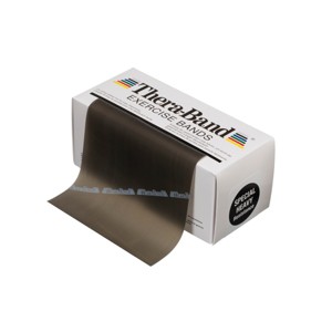 THERABAND Resistance Bands, 6 YD Roll, Black, Special Heavy Thickness, 7.3 LBS Resistance, Level 6 - 1 of 4