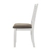 Simple Relax Set of 2 Upholstered Dining Side Chairs with Louvered Back - 4 of 4