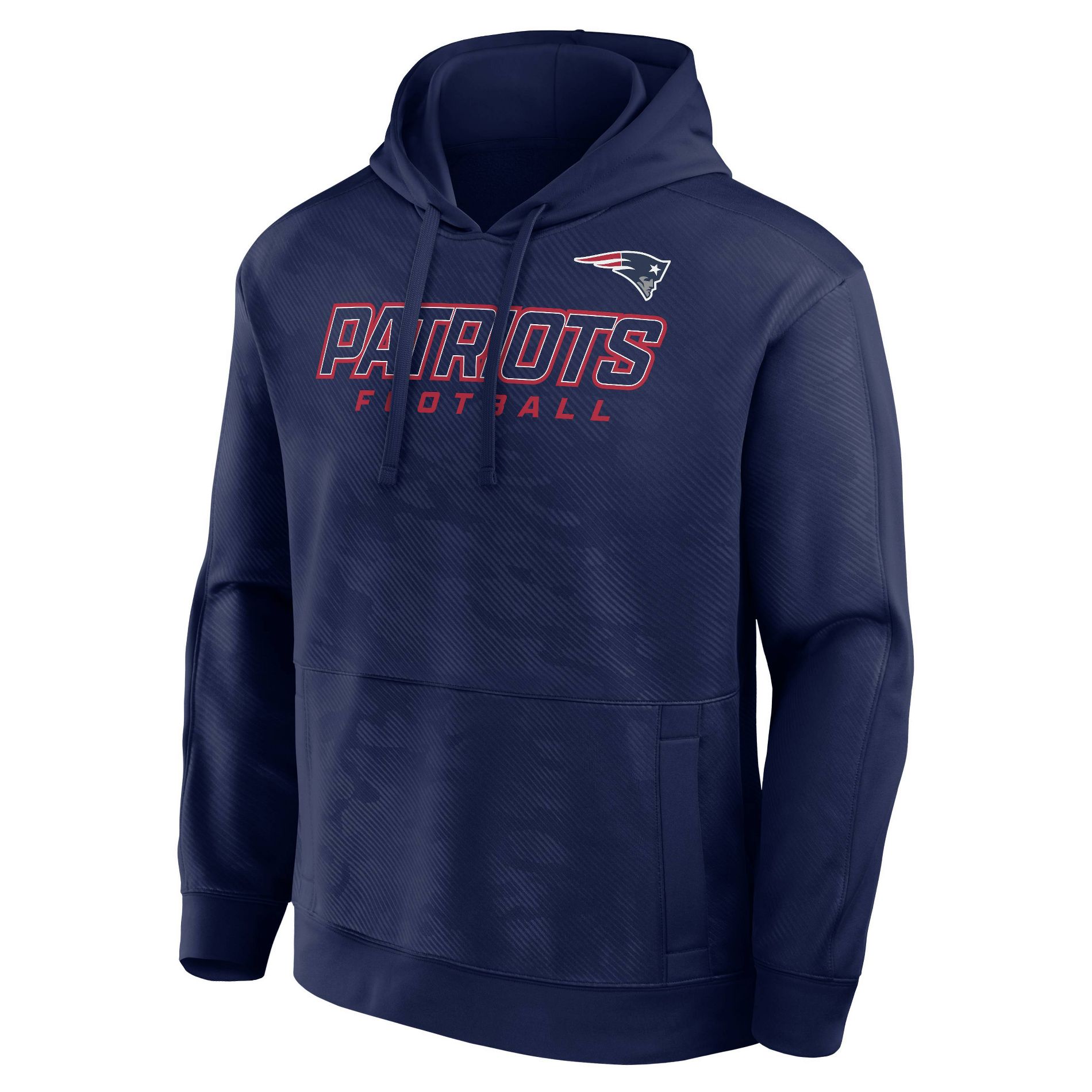 NFL New England Patriots Men's Long Sleeve Performance Hooded Sweatshirt