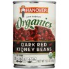 Hanover Organic Dark Red Kidney Beans Low Sodium - Case of 12 - 15.5 OZ - 2 of 2