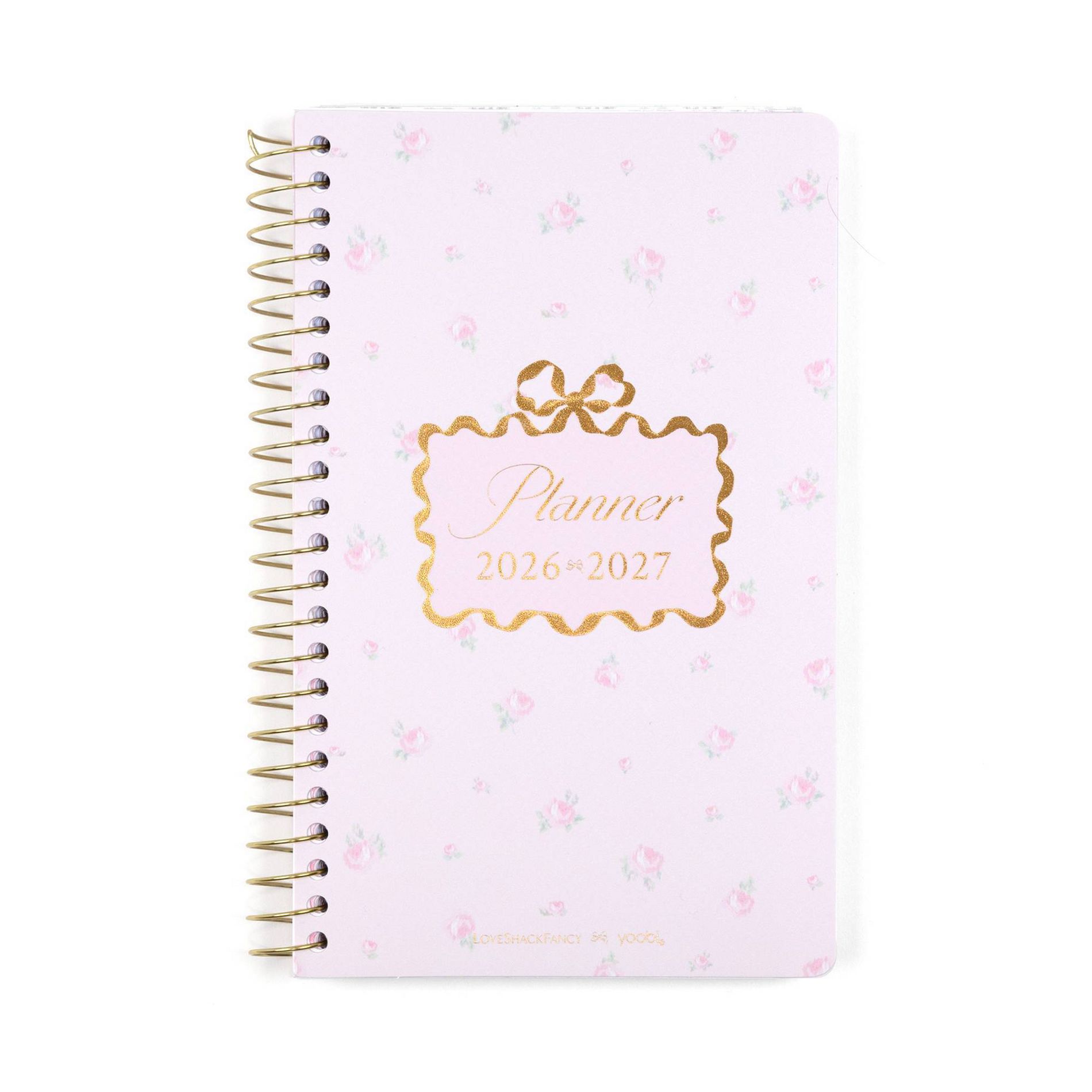 LoveShackFancy x Target - Yoobi Blooming Heirloom Ditsy Monthly and Weekly Planner 5"x 8" Ballet Bloom