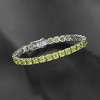 Ross-Simons 16.00 ct. t.w. Peridot Tennis Bracelet in Sterling Silver - 4 of 4