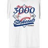 MLB Clayton Kershaw 3000 Strikeouts Men's White Short Sleeve Tee - 2 of 4