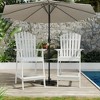 Outdoor Adirondack Barstools with Connecting Tray, Tall Adirondack Chairs Bar Chairs for Deck, Balcony, Backyard, Chairs Set of 2 - 2 of 4
