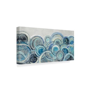Trademark Fine Art -Silvia Vassileva 'Variation Blue Grey Crop' Canvas Art - 1 of 3