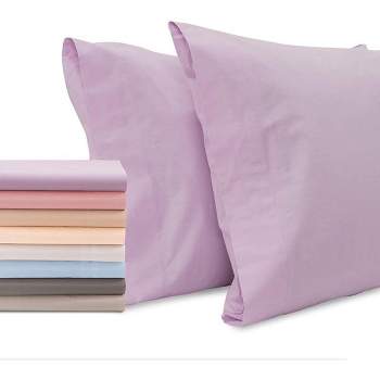 Superity Linen Queen Pillow Cases  - 2 Pack - 100% Premium Cotton - Open Enclosure