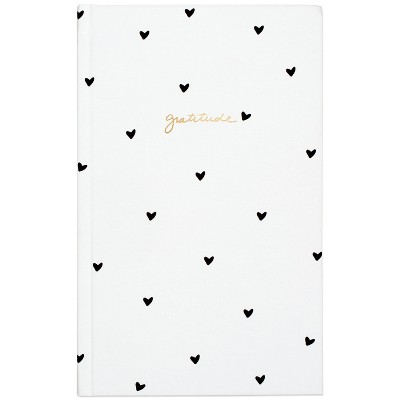 Sugar Paper Essentials Lined Journal Gratitude Black Hearts