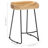 vidaXL Bar Chair Set of 2 Brown and black - 3 of 4