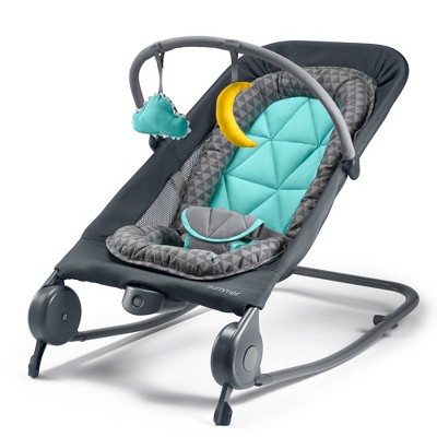 Image of Ingenuity Summer 2 In 1 Bouncer and Rocker Duo with Inclined Sleeper Design, Lightweight, and Foldable Feature for Easy Storage, Multicolor