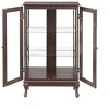 PAGED Classic Bookshelf with Tempered Glass Doors, Lighted Display Cabinet with Adjustable Shelves & Mirrored Back Panel for Home Office - 2 of 4