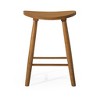 HomeRoots 25" Natural Solid Wood Backless Counter Height Bar Chair - 4 of 4