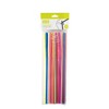 Okuna Outpost 300 Pack Long Bendy Drinking Straws, Disposable Flexible Straw  For Milkshakes, 4 Colors, 17 In : Target