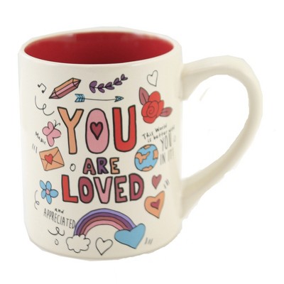 Tabletop 4.0" Simply Mud You're Loved Mug Frendship Appreciated Enesco  -  Drinkware