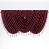 Kate Aurora Lux Living Complete 9 Piece Semi Sheer Rod Pocket Window Curtain & Valance Set - 3 of 4