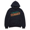 The Life Of A Teenager Puff/Glitter - Womens Hoodie - 2 of 2