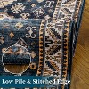 Vintage Area Rug Small Entryway Rug Indoor Non-Slip Doormat Washable Stain Resistant Floor Carpet Boho Accent Rug - 4 of 4