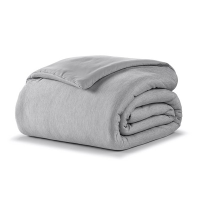 Twin Light Grey Down-Alternative Cooling Comforter