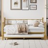 Twin Size Daybed Frame, Metal Sofa Bed Frame, Heavy Duty Metal Slats, Day Bed for Living Room, Bedroom, Guest Room, Space Saving - 3 of 4