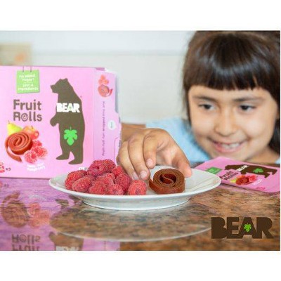 BEAR Raspberry Fruit Rolls - 5ct/3.5oz