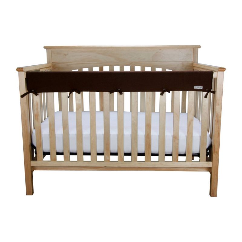 Trend Lab CribWrap Crib Rail Cover - Front Long - Brown, 1 of 6