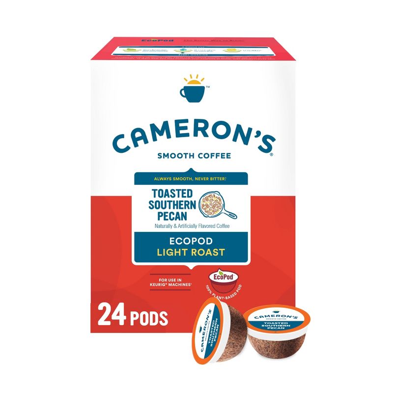 Cameron&#39;s Coffee Toasted Southern Pecan Light Roast Coffee Pods - 24ct, 1 of 6