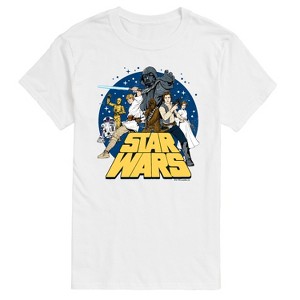 Men's - Star Wars - Luke and Friends Retro Group Short Sleeve Graphic T-Shirt - 1 of 3