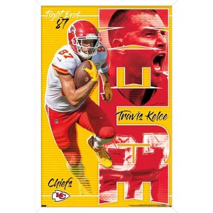 Trends International NFL Kansas City Chiefs - Travis Kelce 22 Framed Wall Poster Prints - 1 of 4