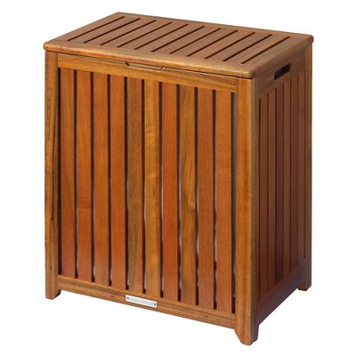 Oceanstar Solid Wood Spa Hamper