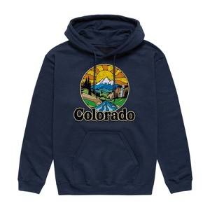 Men's - Instant Message - Groovy Colorado Graphic Fleece Pullover Hoodie - 1 of 4