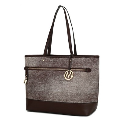 MKF Collection Juno Large Vegan Leather Tote Bag for Women by Mia K