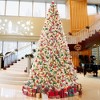 Yaheetech 9Ft/12Ft Pre-lit Flocked Artificial Christmas Tree with Foldable Stand - 2 of 4