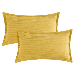 REGALWOVEN Striped Corduroy Decorative Throw Pillow Covers for Couch Bed Sofa Home Decor 2 Pcs - 1 of 4
