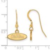 Black Bow Jewelry 14k Yellow Gold Plated Sterling Silver Mississippi Rebels NCAA Dangle Earrings - 2 of 3
