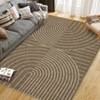 Modern Rainbow Easy Jute Area Rugs, Washable Natural Contemporary Indoor Outdoor Carpet for Living Room Farmhouse Patio Backyard RV - 3 of 4