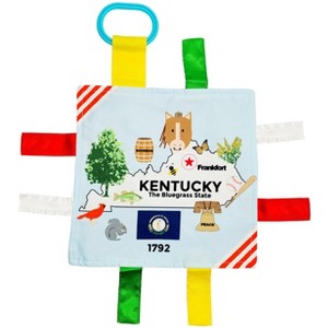 Baby Jack The Learning Lovey Kentucky State Baby Tag Crinkle Square Toy That Teaches Facts 8" x 8" - 1 of 4