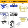 Whizmax 48 Pcs Graduation Cupcake Toppers and 2 Pack Black Gold Photo Banner, 8 Different Kinds of Graduation Cupcake Picks - 4 of 4