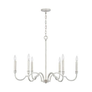 Capital Lighting Demi 6 - Light Chandelier in  Winter White - 1 of 4