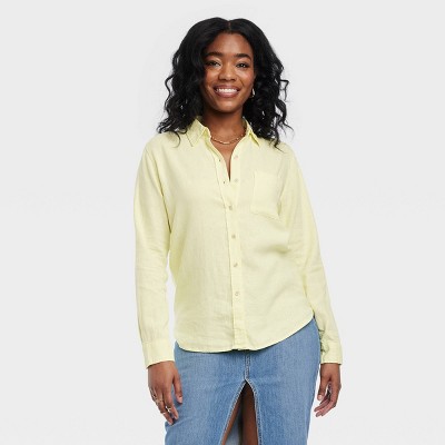 Shirt under sweater discount women's