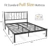 Homhougo Full Bed Frame, Gold Metal Platform Bed Frame with Headboard, Heavy Duty Metal Slat Support, Mattress Foundation, Noise Free Design, Gold - 2 of 4