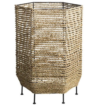 Seagrass Basket Planters with Iron Base, Tall