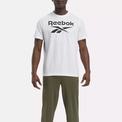 Reebok Reebok Identity Big Stacked Logo T-shirt L White / Black : Target