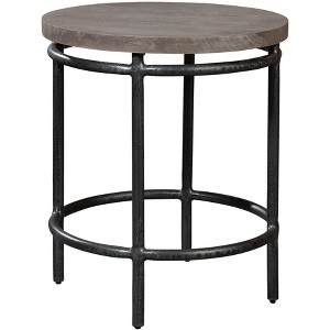 Hekman 24505 Round End Table 2-4505 Grey Sedona - 1 of 2
