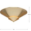 Progress Lighting Pinellas 4-Light Close-to-Ceiling Softgold Steel Fixture with White Plaster Shade - 4 of 4