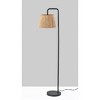 Adesso Tahoma Floor Lamp Black: Modern Metal Lighting with Polyester Drum Shade, UL Listed - 2 of 4