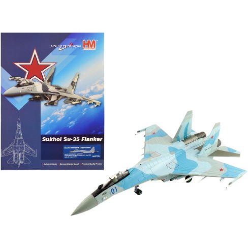 Sukhoi Su-35 Flanker-E Fighter 1/100 Scale Diecast Aircraft Model