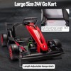 Ride On Go Kart for Kids, 24V 7Ah Battery Two 200W Motors, 7.5MPH Fast Drifting Circling Car, Stretchable Length Electric Ride Toy - 3 of 4